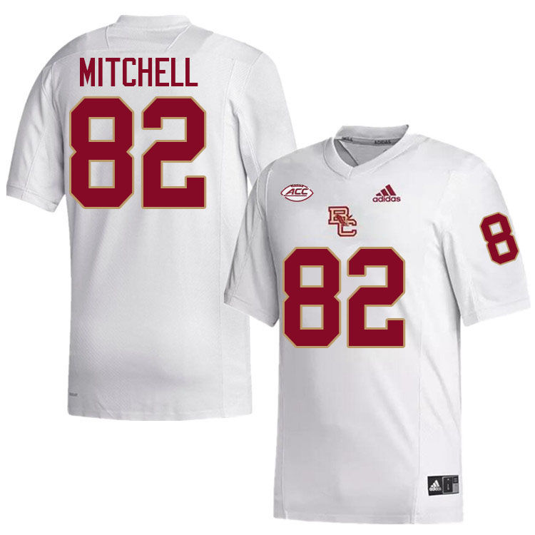 Pete Mitchell Jersey,#82 Pete Mitchell Boston College Eagles Football Jersey,Uniforms-White